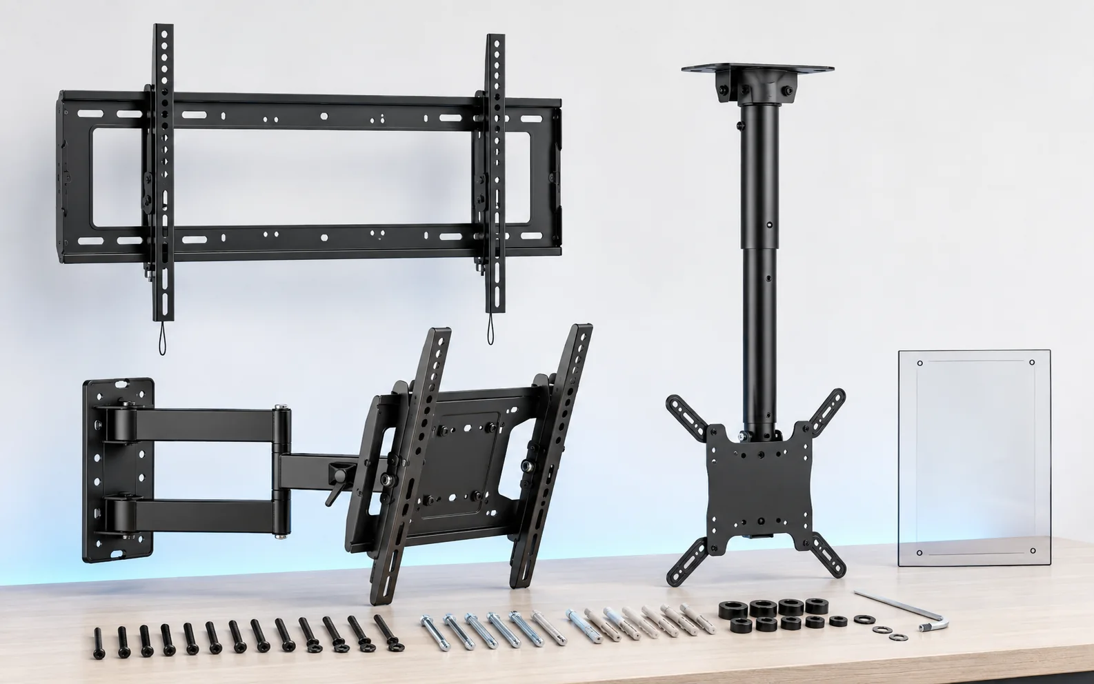 Professional display and projector mounting systems